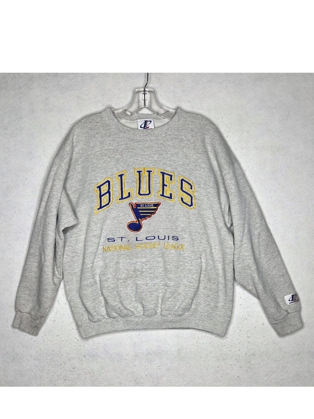 Vintage St Louis Blues Sweatshirt Mens Medium Logo Athletic Crewneck NHL 90s